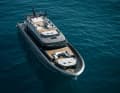 Die Brabus-Yacht von oben.