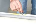 If the hole is large enough and the angle is adjusted, ...