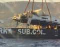 Das Wrack der Beneteau Oceanis 56.1.