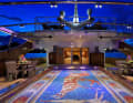 The floor mosaic by "Christina O" is modelled on an antique fresco.