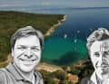 Summer holidays in the south or the north? Editor-in-chief Martin Hager (right) and travel editor Christian Tiedt (left) explain their views.