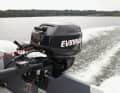 15 hp four-stroke outboard: Just about manageable.