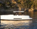 The stepped hull of the De Antonio is characterised by a deep V-frame.