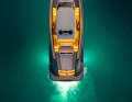 Relaxed atmosphere on board with lighting for long summer evenings