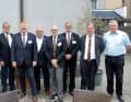 Das DMYV-Präsidium am Ende des Verbandstages am 7. Mai in Lutherstadt Wittenberg (in Klammern die jeweiligen Funktionen und Zuständigkeitsbereiche): von links Sven Greif (SBV – Sportbootvereinigung im DMYV), Michael Martini (Verbandsratsvorsitzender), Winfried Röcker (Ehrenpräsident), Uwe Töben (2. Vizepräsident und Schatzmeister), Frank Dettmering (Präsident, Marketing), Helmut von Veen (Raumordnung, Infrastruktur und Umwelt), Gisbert König (1. Vizepräsident, Führerscheinwesen und Ausbildungsstätten, Personal), Uwe Gerlach (Breitensport, Landesverbände und Vereine), Daniel Marzilger (stellvertretend für die Vorsitzende des Bundesjugendrates, Nadine Kössler) und Rainer Lutterbey (Leistungssport)
