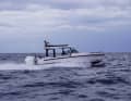 The 38 ST is optionally powered by two Mercury V8 Verado engines, each with 300 hp or ...