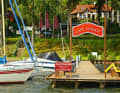 Café Dorsch" harbour and restaurant on Lake Scharmützelsee