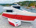 Family tradition: during the summer months, the Norwegian designer and his sons make model ships from scrap wood.