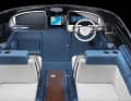 The cockpit is a mixture of modern technology and traditional style elements