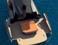 Fold-down drop sides extend the rear area