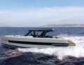 F480: The 14.60 metre glider comes with two engine variants, Volvo Penta IPS 700 (820 kilowatts) or IPS 800 with 895 kilowatts of power. The platform at the rear serves as a bench seat