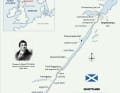 Karte des Caledonian Canals