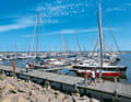 Jetty of the Kühlungsborn boat harbour