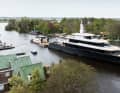 Projekt 826: Die Form der 80 Meter erinnert an eine Segelyacht. Über dem Hauptdeck gibt es nur noch zwei weitere Decks.