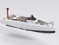 Transport: Once the foils are up, the boat can be transported on a trailer