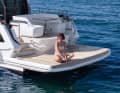 The Galeon’s large swimming platform.