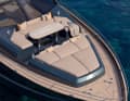 The spacious foredeck invites you to relax with sun pads and seating.