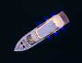 The boat seen from above.