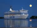 The capital of Åland is one of the most important ferry harbours in the Baltic Sea region, even at night