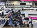Around 214,000 visitors from 120 countries travelled to the boat show