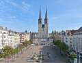 The architectural landmark of the former Hanseatic city of Halle is the late Gothic market church