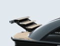The steps on the bathing platform make it easy to get out of the water.