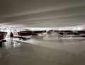 A rare sight: 20 highly polished Riva's in one hall.