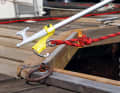 The carabiner sits tightly enough in its holder so that it does not fall out immediately when ...