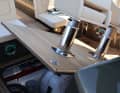 At the touch of a button: a flap opens to ...