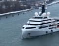 Construction of the gigayacht began at the Lürssen Peene shipyard in Wolgast before it was transferred to the Lürssen shipyard in Hamburg in 2022, where the outfitting was completed in a dry dock.