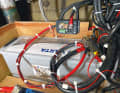 Fully wired: In addition to the battery bank, we have connected two starter batteries and a temperature sensor