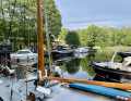 Die idyllische Marina Alter Hafen: Früher wurden hier Ziegel verladen und bis nach Berlin verschifft