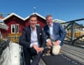 Proud trendsetters: Johann Inden (left), CEO at Volvo Penta, and Eric Stromberg (right), Beneteau Vice President