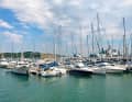 Steganlage der Port Pendennis Marina in Falmouth. Auch dieser Ort liegt an einem Mündungsdelta