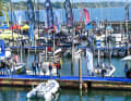Der Interboot-Hafen in Friedrichshafen am Bodensee