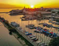 Der Interboot-Hafen in Friedrichshafen am Bodensee