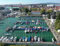 Der Interboot-Hafen in Friedrichshafen am Bodensee