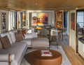 The seating in the lounge was designed by Antonio Citterio.