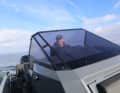 The skipper is well protected when sailing the offshore boat