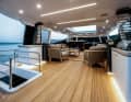Relaxation zone: the seating in the Skylounge on the upper deck remains mobile and flexible