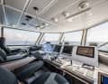 Wheelhouse: The bridge is glazed all round and offers the best view of the sea and cargo