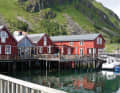 Rorbuer are former fishermen's huts. Today, guests can rent them as holiday accommodation