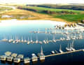 The Kröslin marina at the northern end of the Peenestrom.
