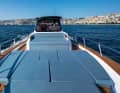 There is a huge sun lounger in the bow.
