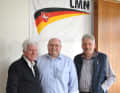 The LMN Presidium: Former President and current 2nd Deputy Benno Wiemeyer, the new LMN President Andreas Prahm and the new 1st Deputy Klaus Berelsmann (from left).