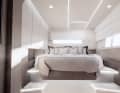 The owner's cabin offers plenty of daylight.