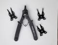 Even more exotic tools such as these Seegering pliers with four attachments can be found in the toolbox