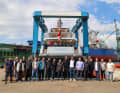 The team at the shipyard in Tuzla, a district of Istanbul.