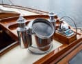 ...the compass housing are witnesses to the yacht's first heyday