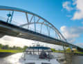The "Rolling Swiss II" makes good time on the Van Starkenborghkanaal towards Groningen